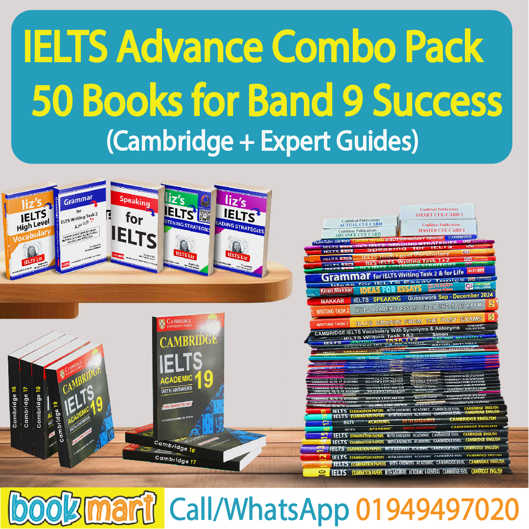 IELTS Advance Combo Pack – 50 Books for Band 9 Success (Cambridge + Expert Guides)